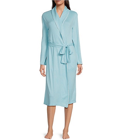 Oasis Lightweight Brushed Sweater Knit Long Sleeve Robe