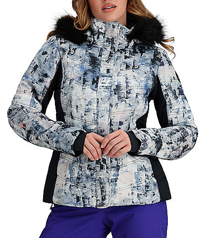 Obermeyer Tuscany II HydroBlock® Long Sleeve Faux Fur Trim Hooded Jacket