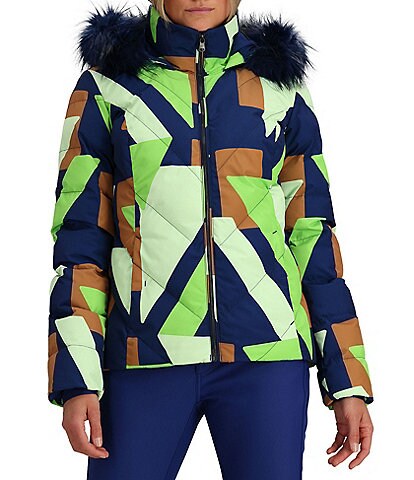 Obermeyer Bombshell Gladed Print HydroBlock® Sport Hooded Ski Jacket
