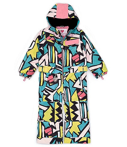 Obermeyer Little Girls 2T-8 Quinn Printed Hooded Ski Snowsuit