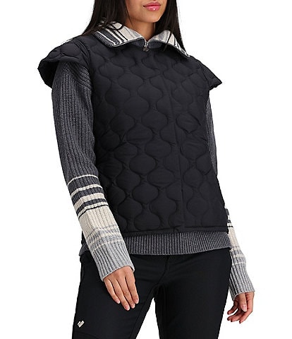 Obermeyer Perry HydroBlock® Classic Toray® Airtastic Cap Sleeve Snap Front Quilted Down Vest