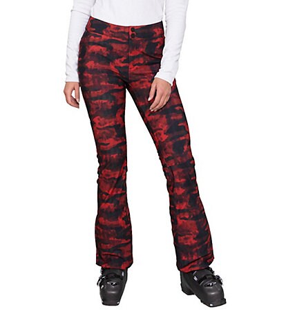 Obermeyer Red Sky Print Mid Rise Bond Ski Pants