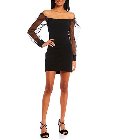 Xtraordinary Off-The-Shoulder Long Sleeve Bodycon Dress