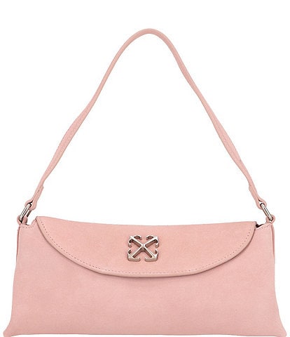 Off-White Jitney East West Suede Shoulder Bag