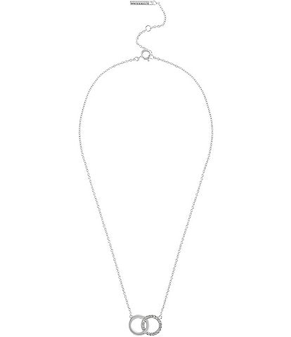 Olivia Burton Classic Crystal Interlink Short Pendant Necklace