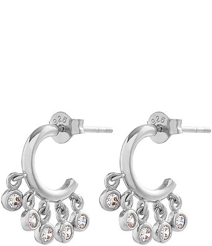 Olivia Burton Classic Mini Crystal Shaker Hoop Earrings