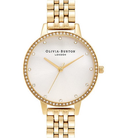 Olivia Burton Classic Sparkle Bezel Gold Bracelet Watch