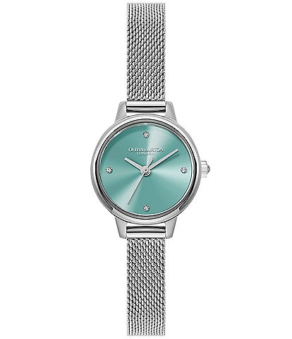 Olivia Burton Mini Quartz Analog Stainless Steel Mesh Bracelet Watch