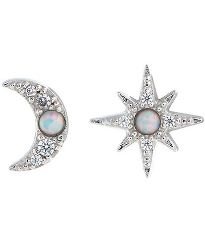 Olivia Burton North Star & Moon Opal Stud Earrings