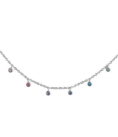 Olivia Burton Rainbow Crystal Choker Necklace