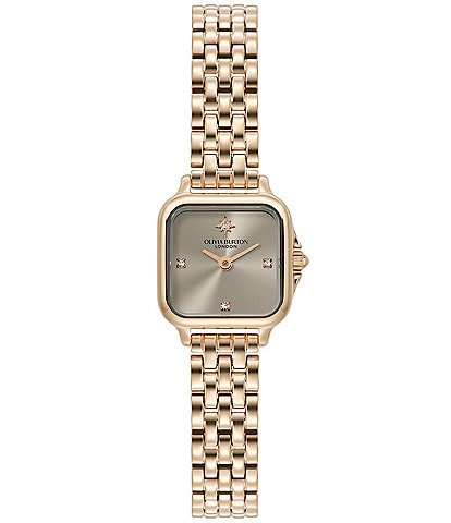 Olivia Burton Women's Petite Grosvenor Quartz Analog Stainless Steel Bracelet Watch