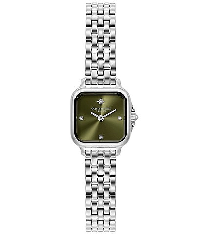 Olivia Burton Women's Petite Grosvenor Quartz Analog Stainless Steel Bracelet Watch