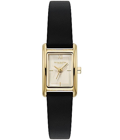 Olivia Burton Women's Petite Mini Grove Quartz Analog Leather Strap Watch