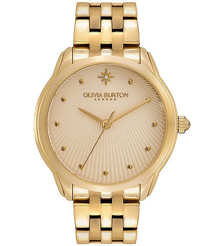 Olivia Burton Women's Starlight Quartz Analog Gold Stainless Steel Bracelet Watch