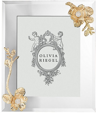 Olivia Riegel Botanica Two-Tone Floral Crystal Frame