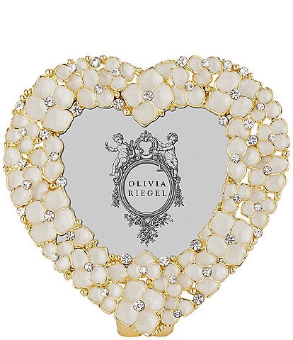 Olivia Riegel Dogwood Blossoms Crystal Heart Frame