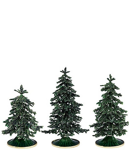 Olivia Riegel Green Enamel Christmas Tree Sitter