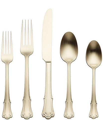 Oneida James Street Satin Black 20 Piece Flatware Set