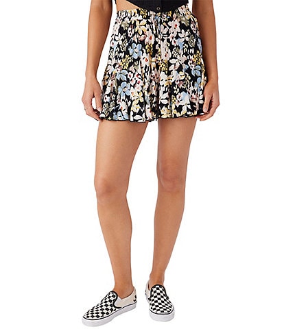 O'Neill Bennie Camden High Rise Floral Print Skirt