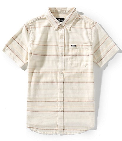 O'Neill Big Boys Short Sleeve Seafaring Stripe Woven Shirt