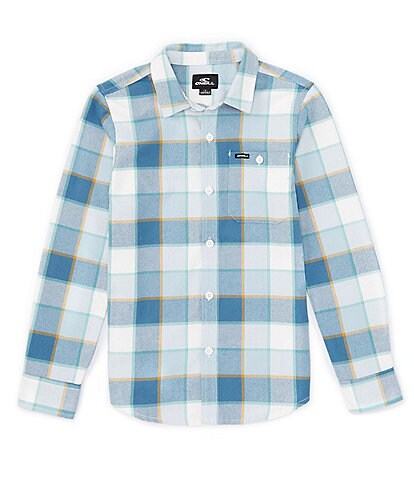 O'Neill Big Boys 8-20 Long Sleeve Redmond Plaid Stretch Flannel