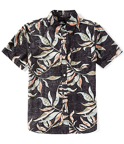 O'Neill Big Boys Short-Sleeve Terrace Reverse Printed Woven Shirt