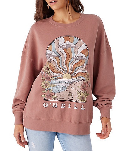O'Neill Choice Long Sleeve Oversized Fleece Graphic Sweatshirt