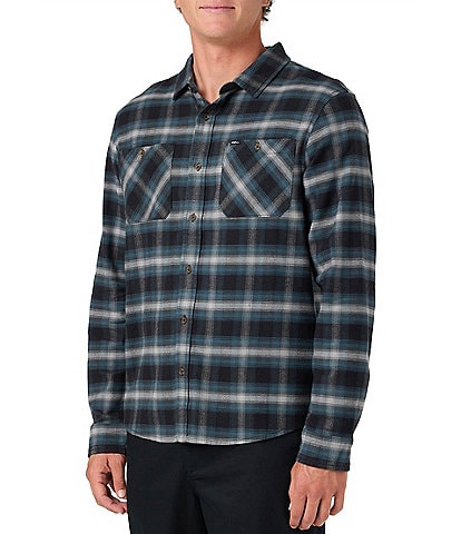 O'Neill Coastline Plaid Long Sleeve Brushed Flannel Shirt