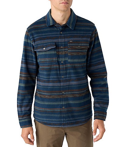 O'Neill Glacier Printed Long Sleeve Superfleece Shirt Jacket