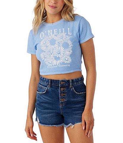 O'Neill Heritage Daisy Cropped Baby Graphic T-Shirt