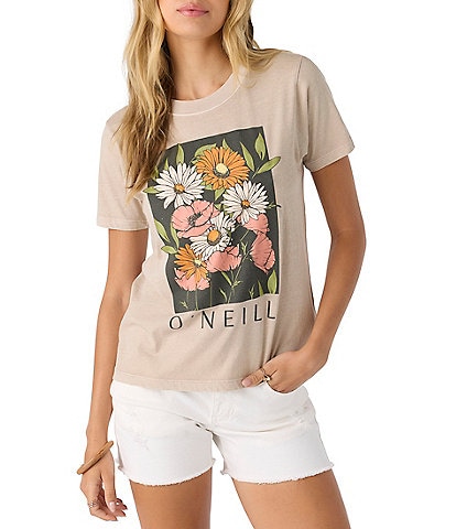 O'Neill Heritage Daisy Short Sleeve Jersey T-Shirt
