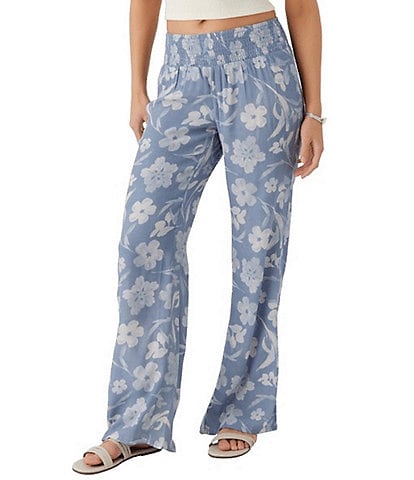 O'Neill Johnny High Rise Floral Printed Straight Leg Pants