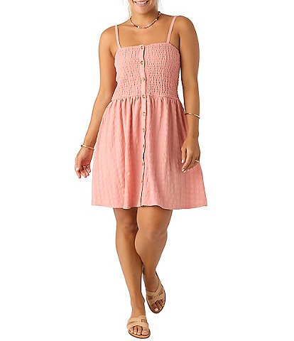 O'Neill Leighton Sleeveless Smocked Dress
