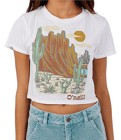 O'Neill Lizard Land Cropped Graphic T-Shirt