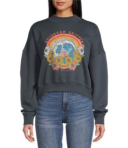 O'Neill Moment Relaxed Cropped Fit Graphic Sweatshirt