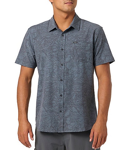 O'Neill Printed Short Sleeve Slub Woven Shirt