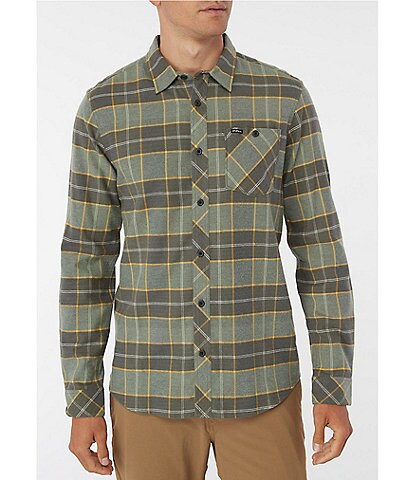 O'Neill Redmond Long-Sleeve Plaid Stretch Flannel Shirt