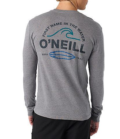 O'Neill Rip Tide Long Sleeve Heathered Graphic Sweatshirt