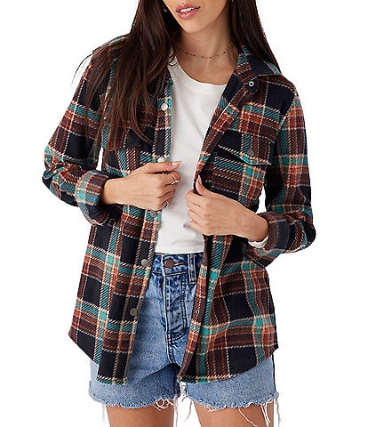 O'Neill Zuma Long Sleeve Multi Plaid Flannel Jacket