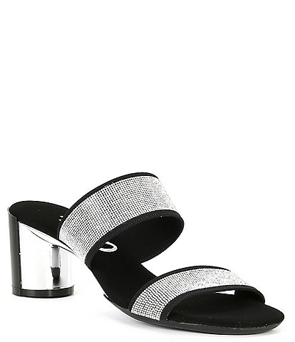 Onex Hanna Rhinestone Embellished Slide Dress Sandals