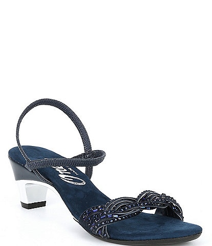 Dillards navy blue sandals sale