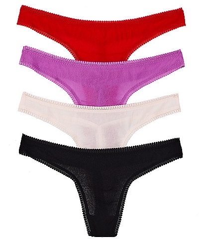 OnGossamer Women's Mesh Hip 3 Pack Thong Panties - Black, X-Small/Small at   Women's Clothing store