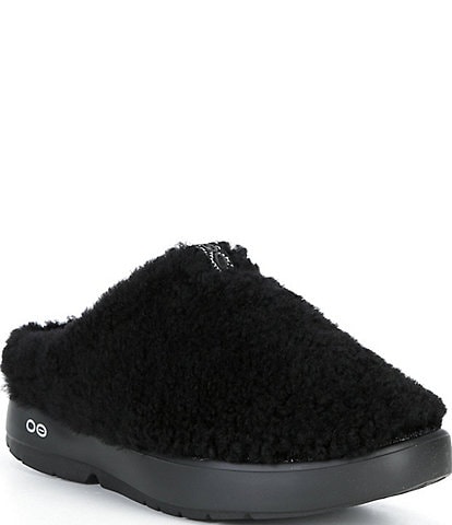 OOfOS OOcoozie Faux Sherpa Clogs