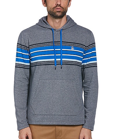 Original Penguin Chest Stripe French Terry Hoodie