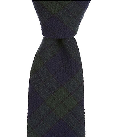 Original Penguin Thorp 2 1/4#double; Plaid Cotton Blend Tie