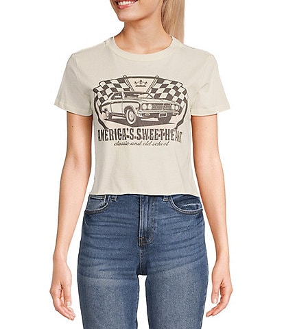 Originality America's Sweetheart Relaxed Cropped Graphic T-Shirt