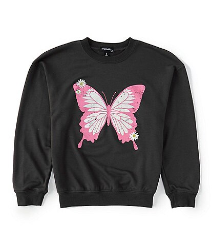 Originality Big Girls 7-16 Butterfly Sweater