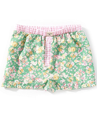 Originality Big Girls 7-16 Floral-Printed Boxer Shorts