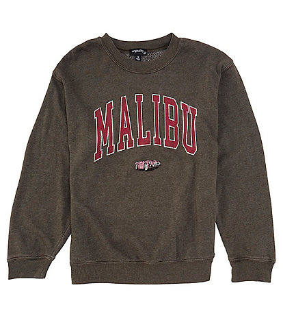 Originality Big Girls 7-16 Long Sleeve Malibu Collegiate Sweatshirt