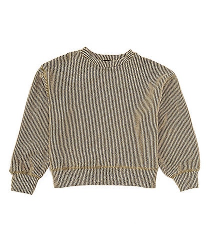 Originality Big Girls 7-16 Long Sleeve Urban Rib-Knit Sweater